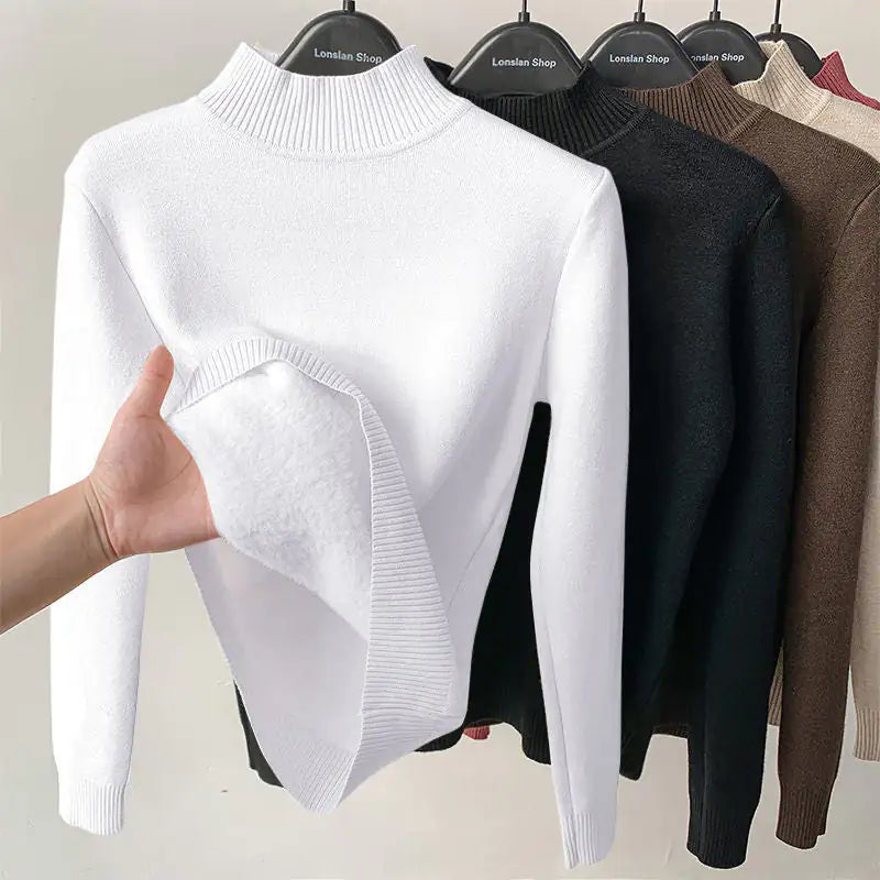Women Turtleneck Autumn Winter Sweater Jumper