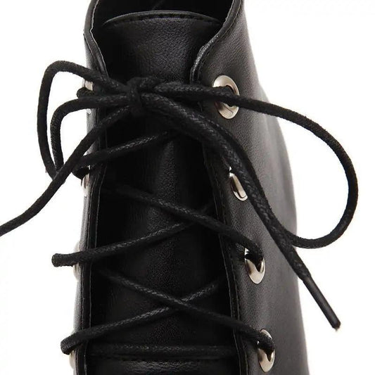 Chunky Block Heel Ankle Boots