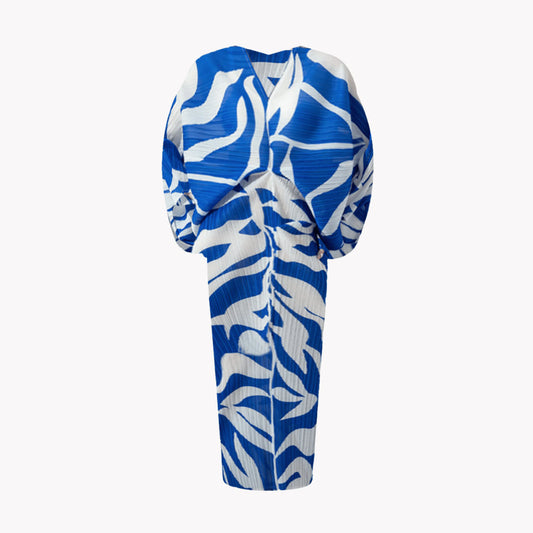 Pleated Elegance Midi Dress