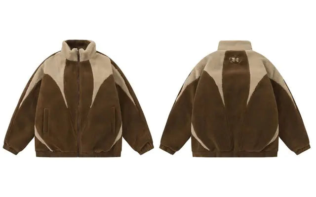 Lambswool Coats Thicken Warm Padded Men's Jackets