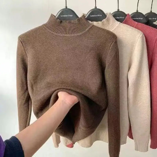 Women Turtleneck Autumn Winter Sweater Jumper