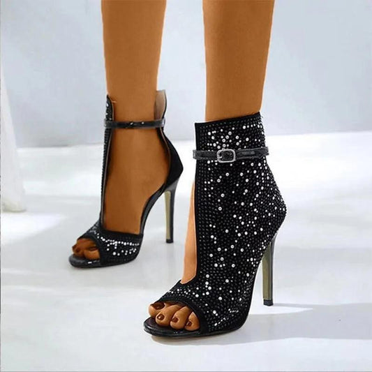 Pumps Crystal High Heels For Women Sandals
