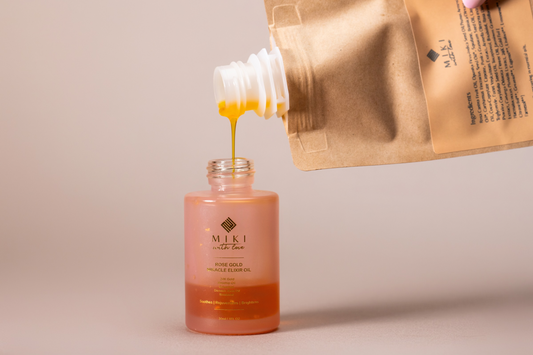 24K Rose Gold Miracle Elixir Oil Refill, Retinol Alternative, Anti-aging & Firming Concentrate, 30 ml