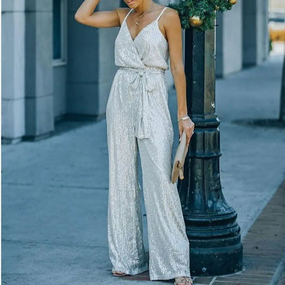 Sequin Women Jumpsuit Dress