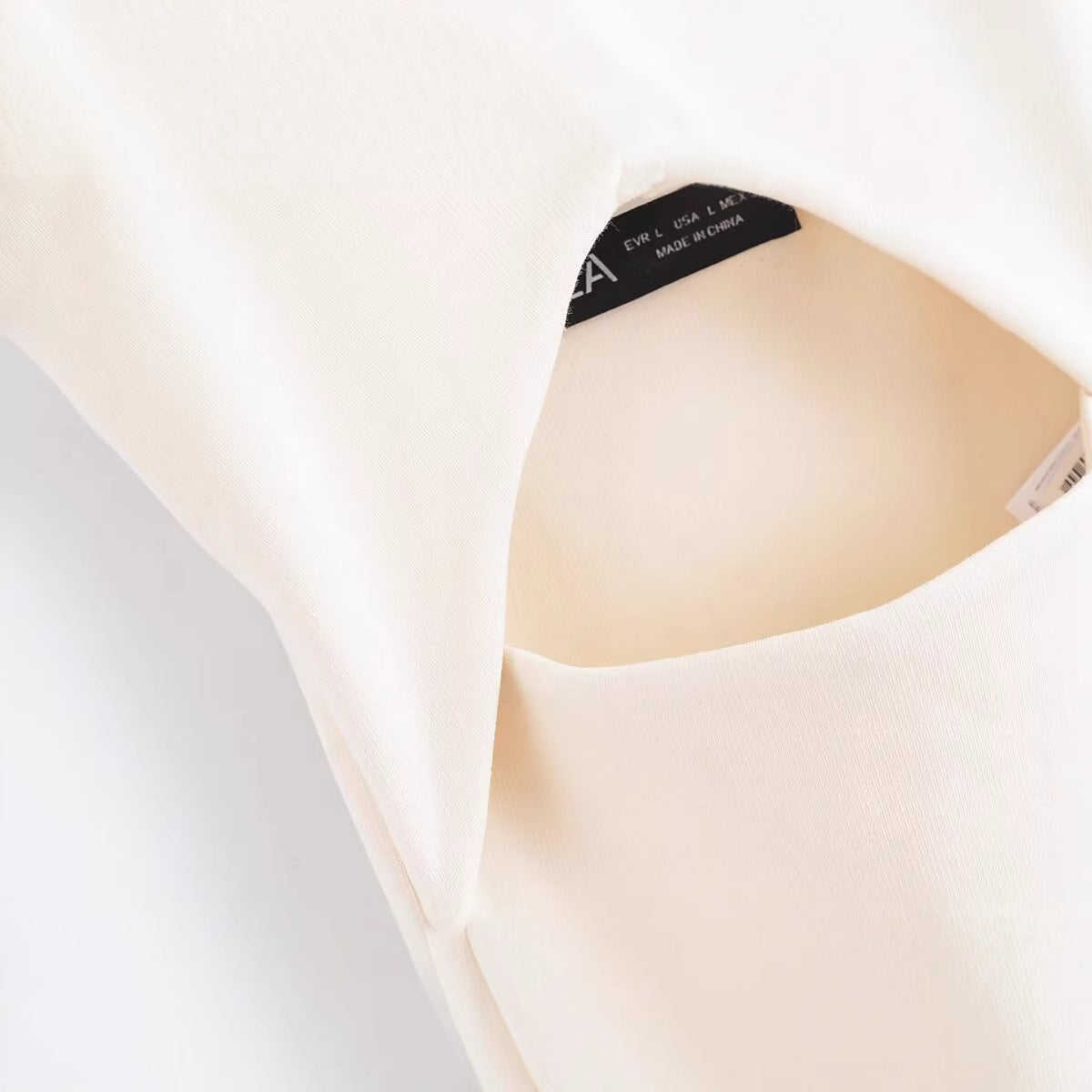 Women’s Summer Beige White Waist Strap Dress