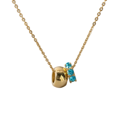 18K Gold Plated Birthstone Charm Necklace Savaé Design