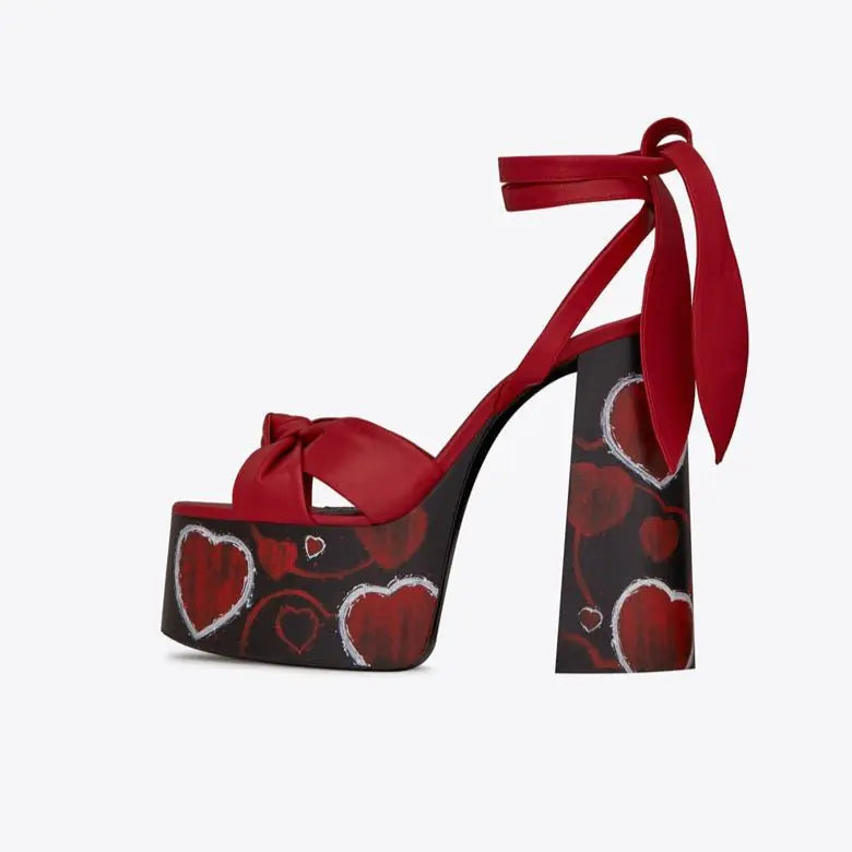 Platform Butterfly-knot High Heel Sandals