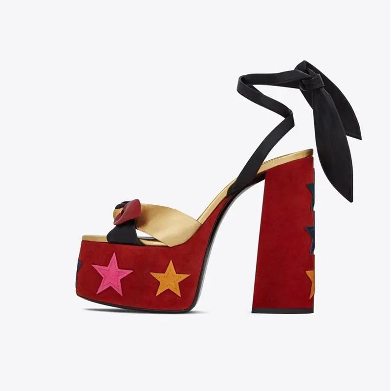 Platform Butterfly-knot High Heel Sandals