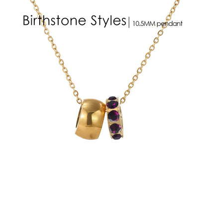 18K Gold Plated Birthstone Charm Necklace Savaé Design