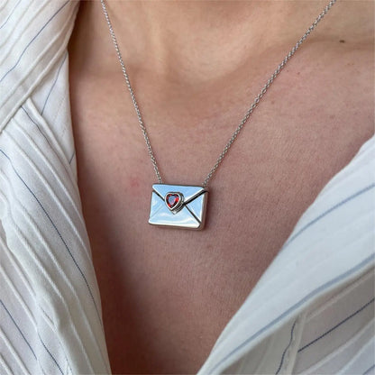 Envelope Heart Necklace Savaé Design