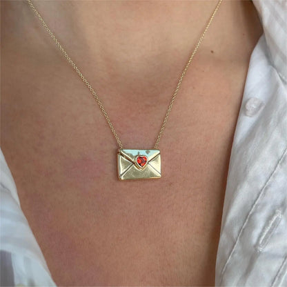 Envelope Heart Necklace Savaé Design