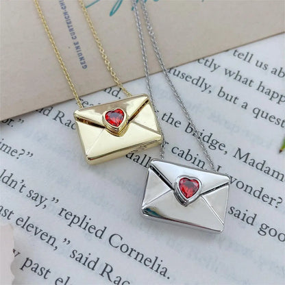 Envelope Heart Necklace Savaé Design