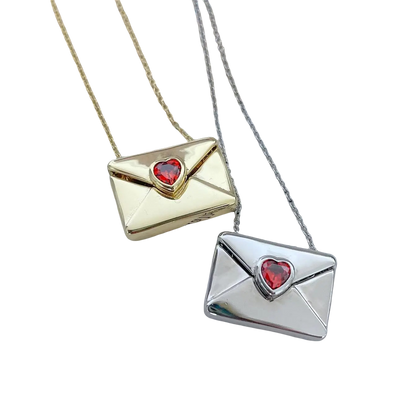 Envelope Heart Necklace Savaé Design