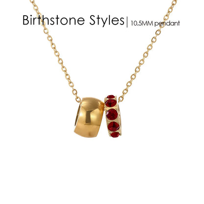 18K Gold Plated Birthstone Charm Necklace Savaé Design