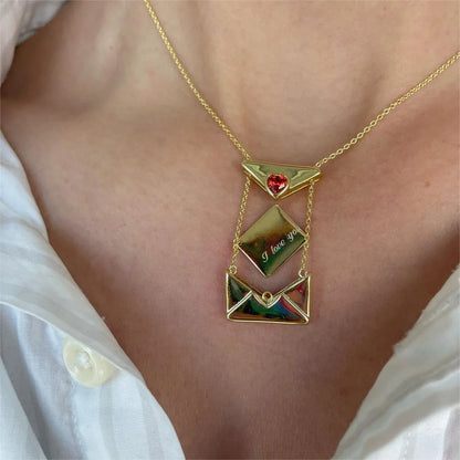 Envelope Heart Necklace Savaé Design