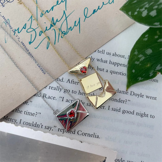 Envelope Heart Necklace Savaé Design