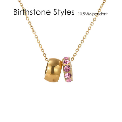 18K Gold Plated Birthstone Charm Necklace Savaé Design