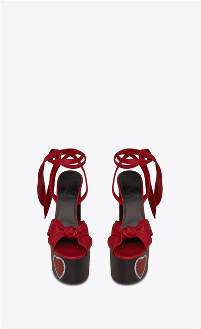 Platform Butterfly-knot High Heel Sandals