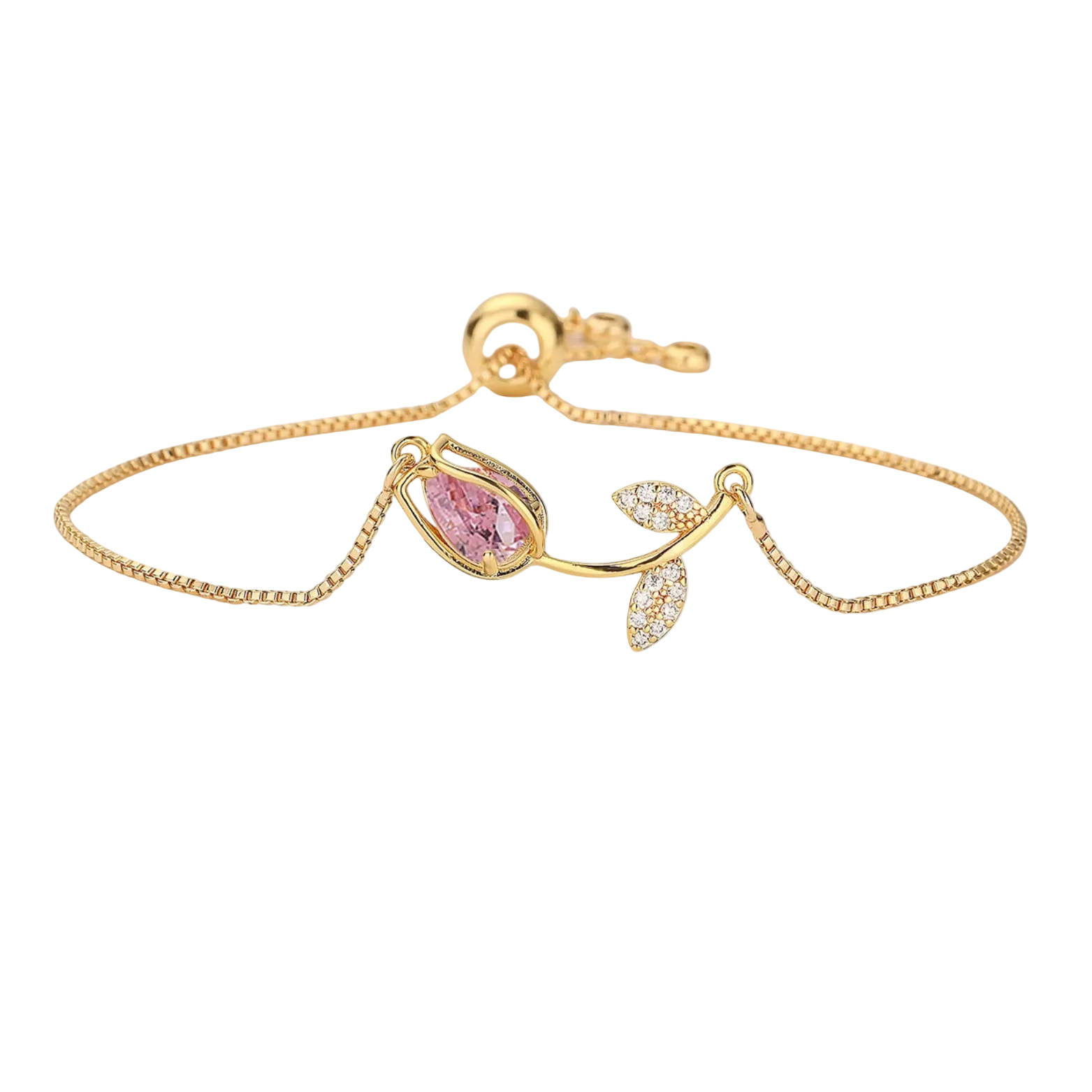 Cute Tulip Bracelet - Pink & White Savaé Design