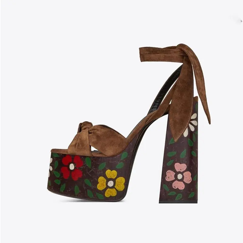Platform Butterfly-knot High Heel Sandals