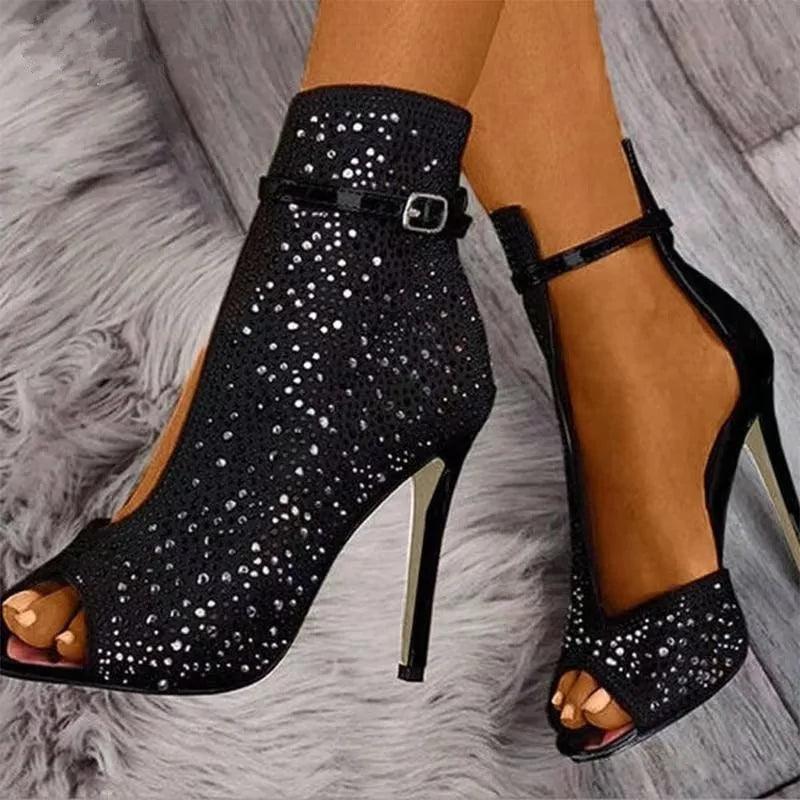 Pumps Crystal High Heels For Women Sandals