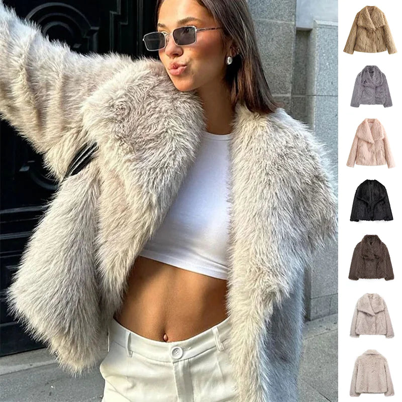 Womens Metallic Sequin Jacket - Chic Loose Fit