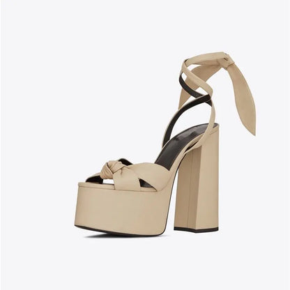 Platform Butterfly-knot High Heel Sandals