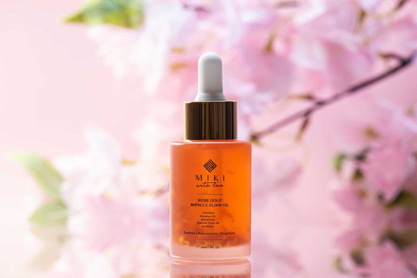 24K Rose Gold Miracle Elixir Oil - Retinol Alternative Anti-aging & Firming Concentrate, 30ml