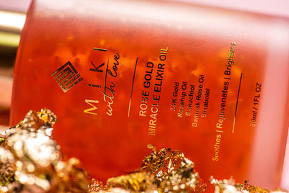 24K Rose Gold Miracle Elixir Oil - Retinol Alternative Anti-aging & Firming Concentrate, 30ml