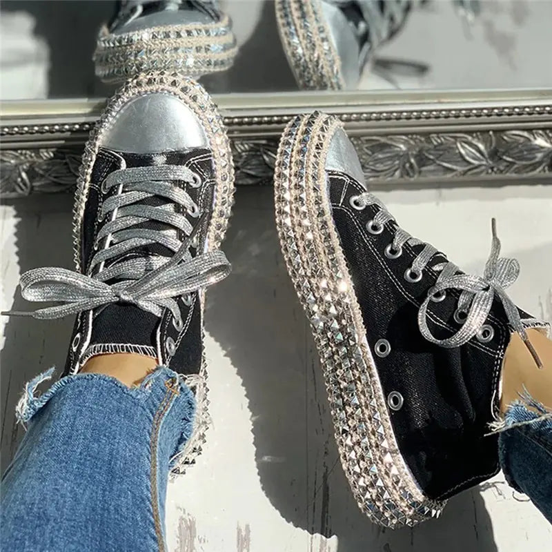 Women Leopard Canvas Shoes Sneakers