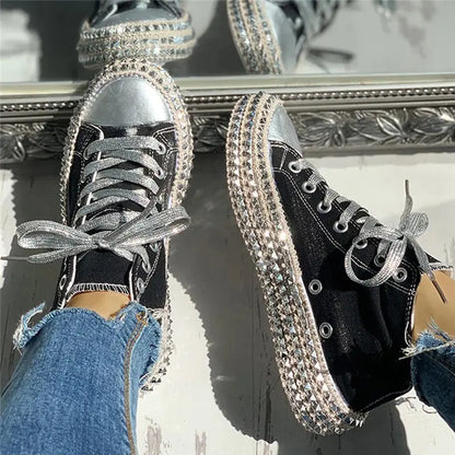 Women Leopard Canvas Shoes Sneakers