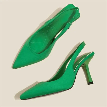 Comfortable Mid-Heel Pump Sandals
