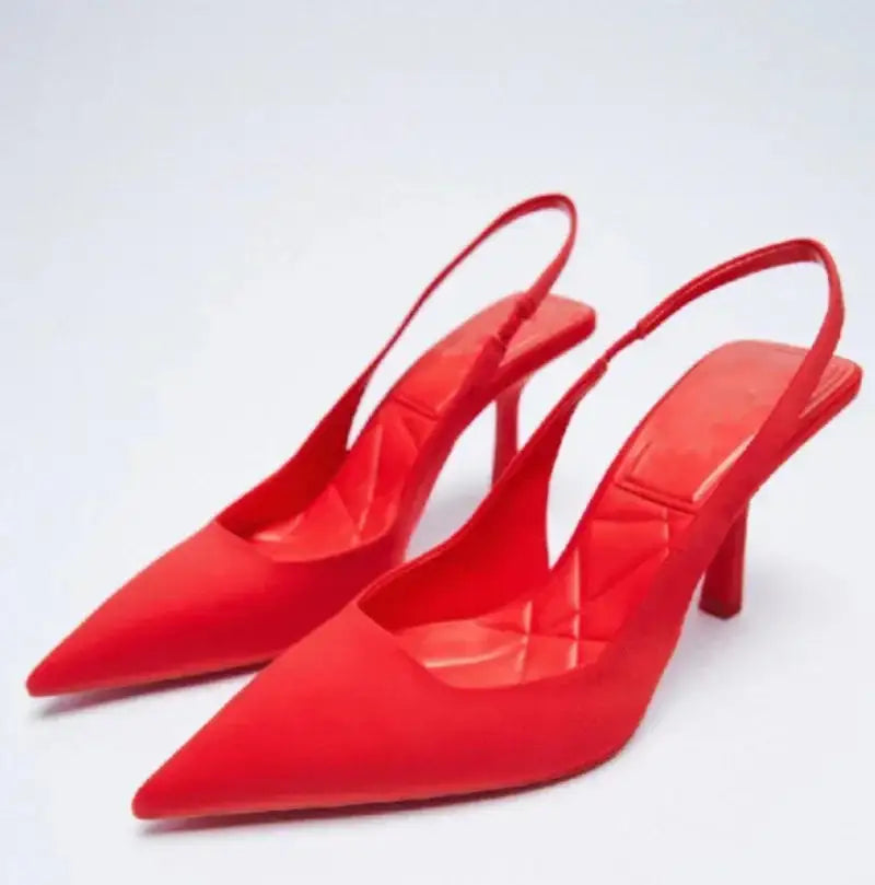 Comfortable Mid-Heel Pump Sandals